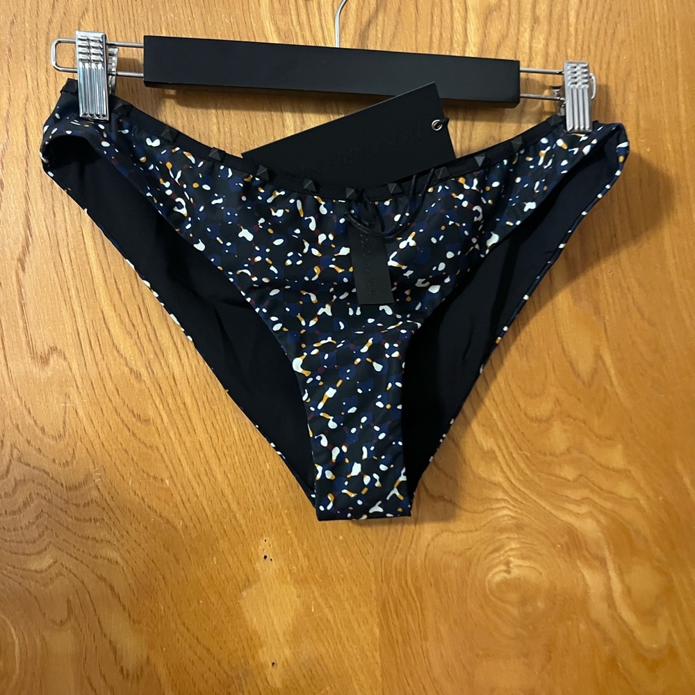 Dos Gardenias Black Rock stud multi bikini bottom 4